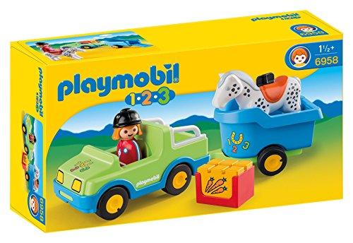 Playmobil Coche Con Remolque De Caballos